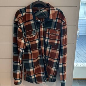 Eddie Bauer Plaid Shirt in Blue and Brown